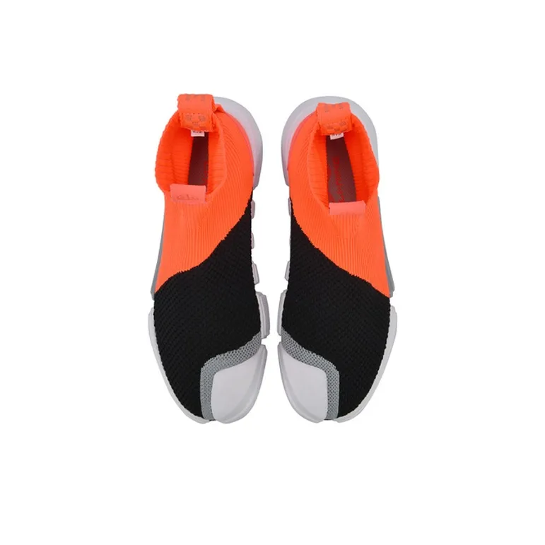 LiNing Essence 2 Wmns Sock-Like Casual Sport Shoes - Black/Orange/White | Stock Clearance-3