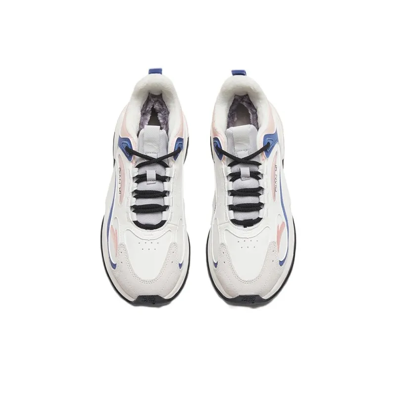 Anta Millennium 5.0 Anti Slip And Wear Resistant Warm Low Top Sports Casual Shoes Women's White Pink-2