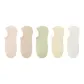 5 Pack (Combo 3-Light Pink+Light Khaki+Light Green+Light Yellow+Milk White)