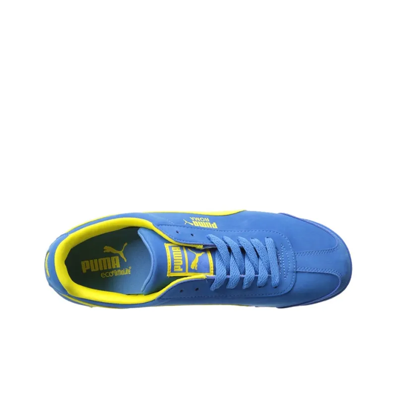 PUMA Roma Training Shoes Men Low-Top Blue/Yellow-2