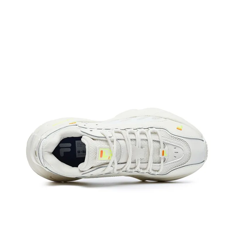 FILA FUSION ADE Anti-Slip Wear-Resistant Low-Top Running Shoes Women's Off-White-2