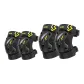 Black Yellow/Knee and Elbow Pads-Four-Piece Set