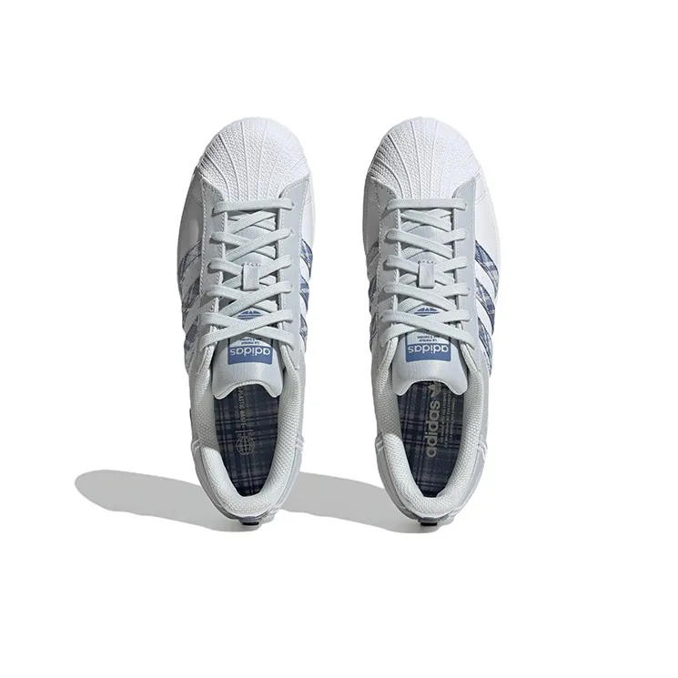 Adidas Originals Superstar 'White Gray Blue' Women's-4