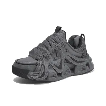 Masongarments Storm 3 Wear Resistant Breathable Height Increasing Low Top Chunky Sneakers Unisex Phantom Gray