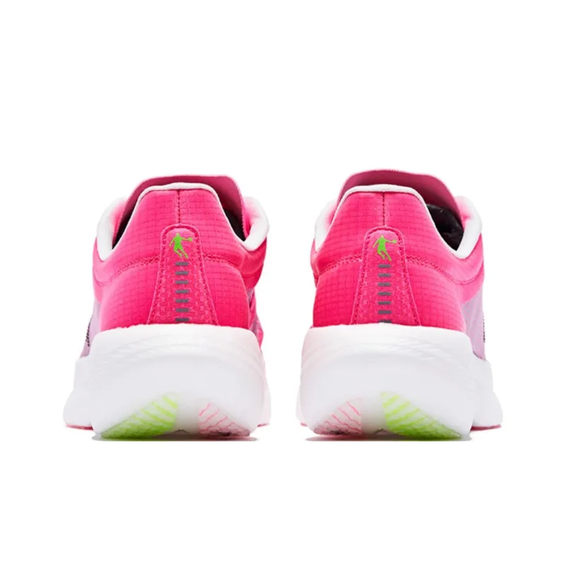 QIAODAN Flying Shadow PB1.0 Durable Breathable Low Top Running Shoes Men's Pink Green-4