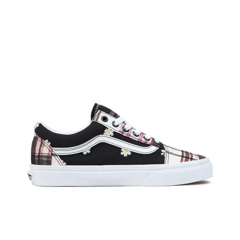 Old Skool Vans 'Floral Plaid Patchwork'-1