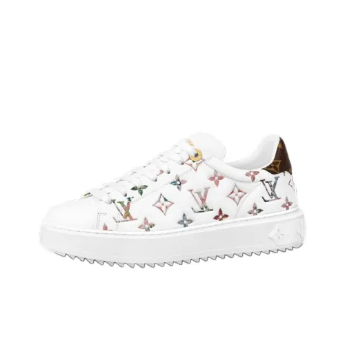 LOUIS VUITTON Time Out Skateboard Shoes Women's Low-Top White