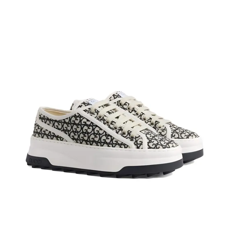 GUCCI Women's Gg Sneaker 'Ivory Black' Women's-2
