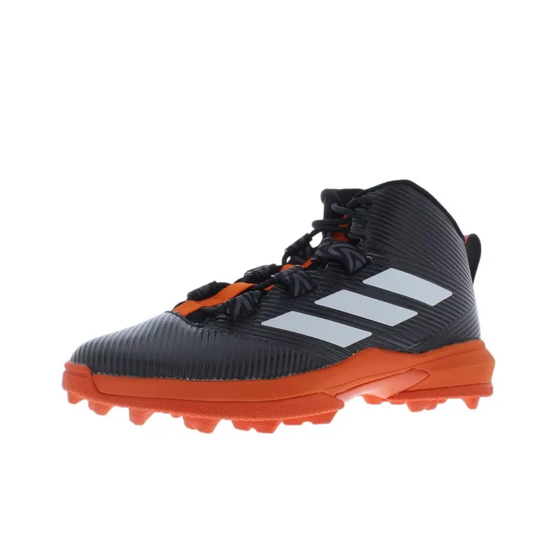 Adidas Freak Abrasion Resistant Breathable Soccer Shoes Men's Black Orange-0