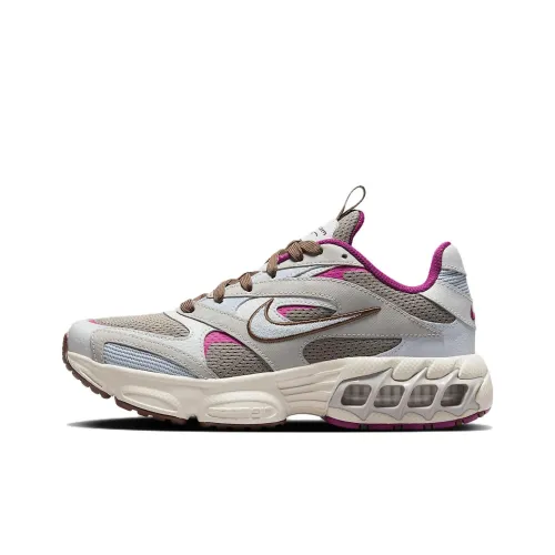 Nike Zoom Air Fire Running Shoes Women's Low-Top Gray Red Purple