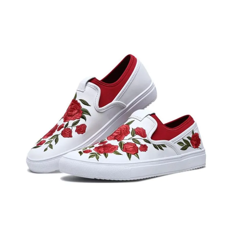 Skechers MARK NASON Razor Lightweight And Wear-resistant Low-Top Skateboard Shoes Women's White Red-2