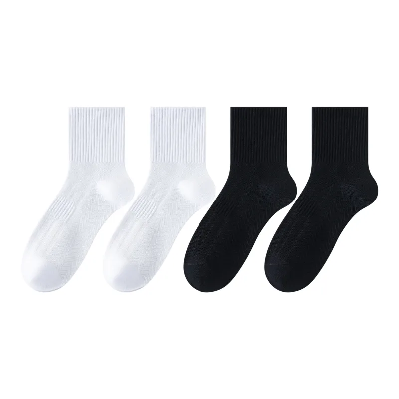 XXLLG Mid Calf Socks Men's 4 Pack-4