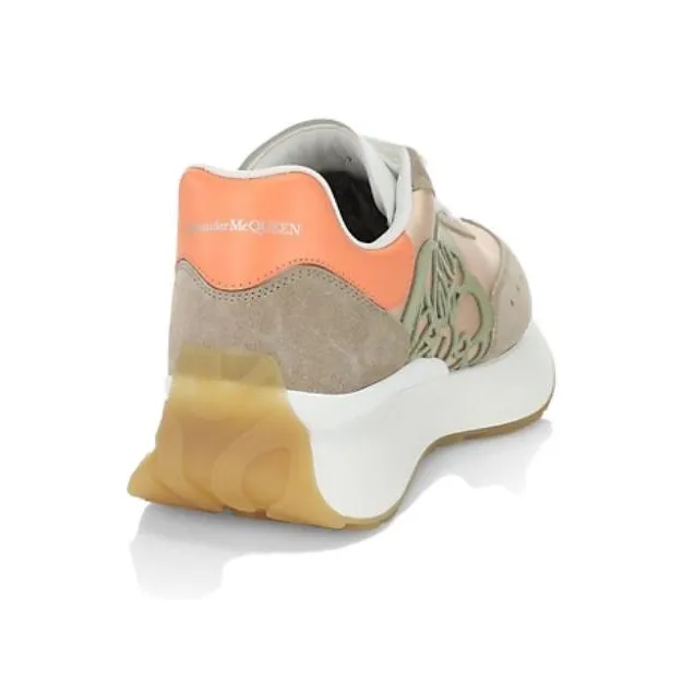 Alexander McQueen Sprint Runner Orange Women's-4