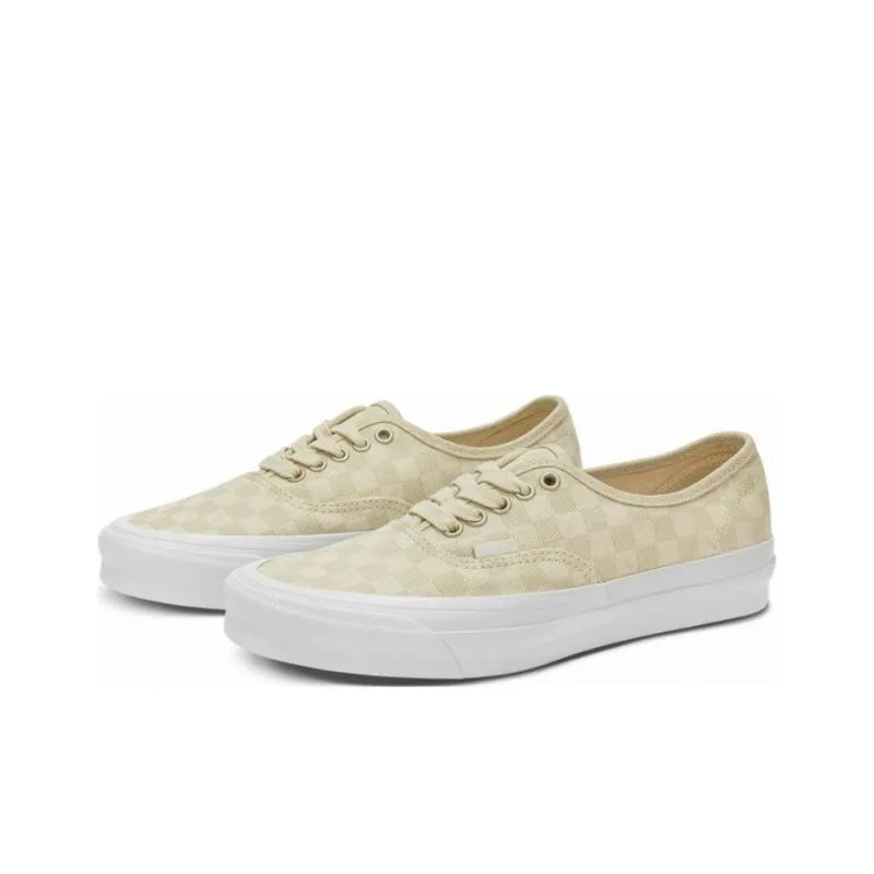 Vans Vault Og Authentic Lx Checkerboard Vintage Cream-2