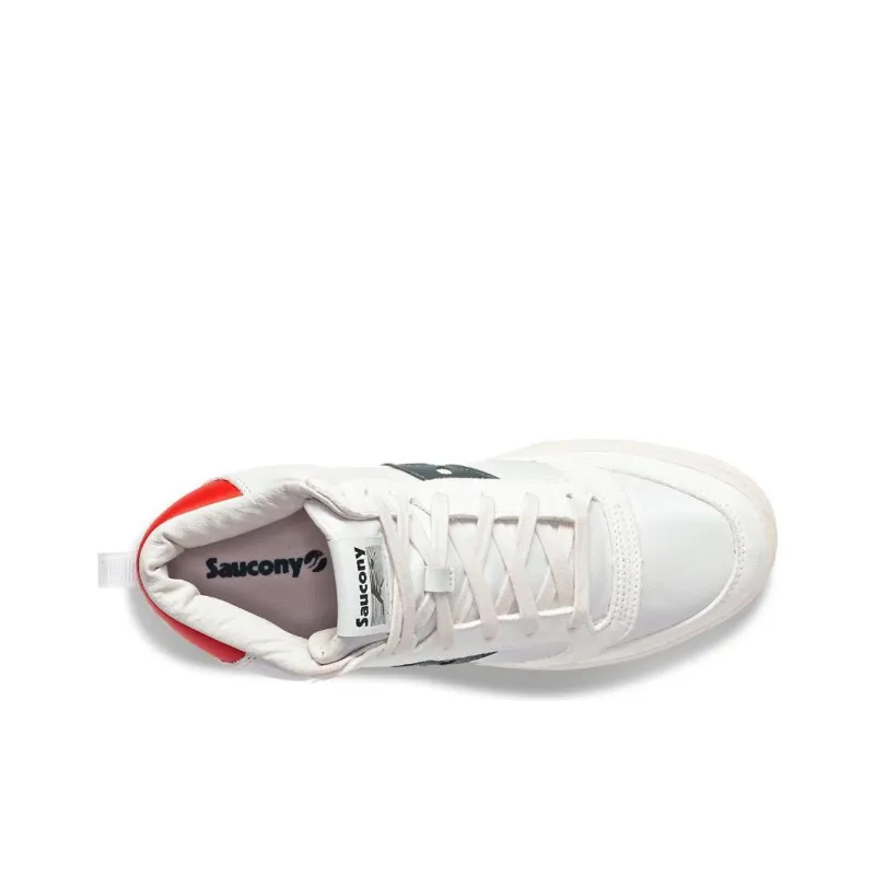 Saucony Jazz Court High White Navy Red-2