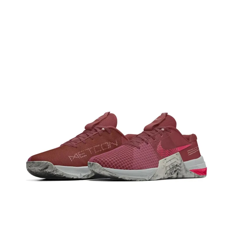 Nike Durable Breathable Low-Top Running Shoes Men's Red-2