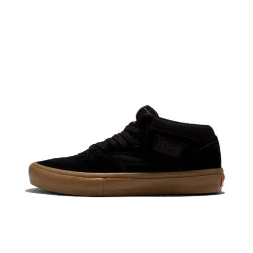 Vans Half Cab Skateboard Shoes Unisex Mid-Top Black/Brown