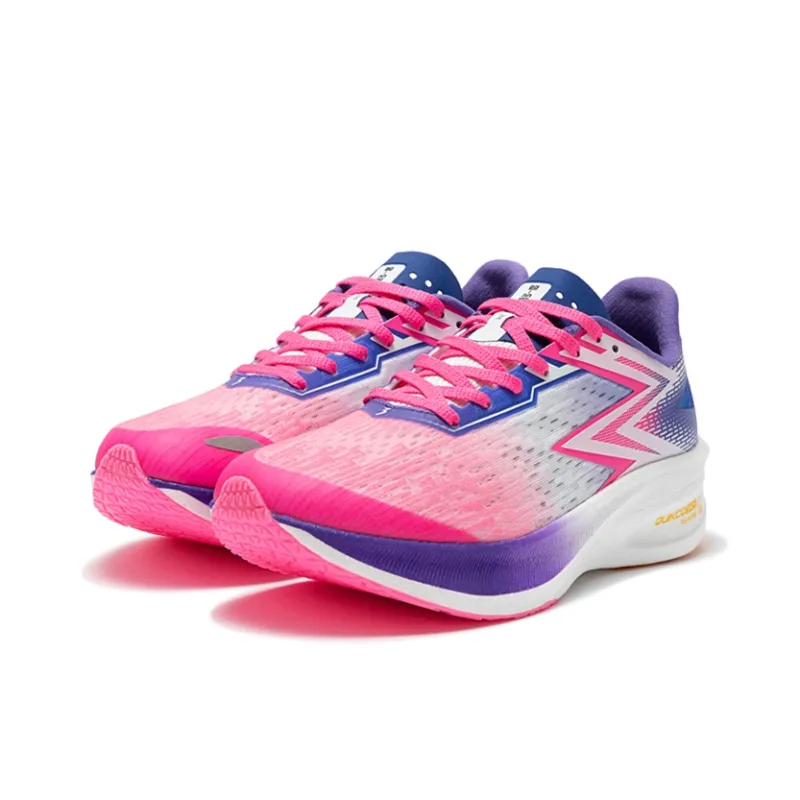 361° Flying ET Wear Resistant Breathable Rebound Low Top Marathon Running Shoes Unisex Fluorescent Blast Pink-2