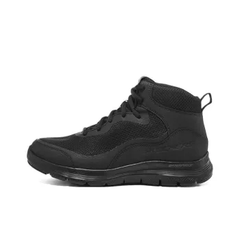 Skechers Flex Advantage 4.0 Cushioned Wear Resistant Breathable High Top Casual Shoes Men's All Black