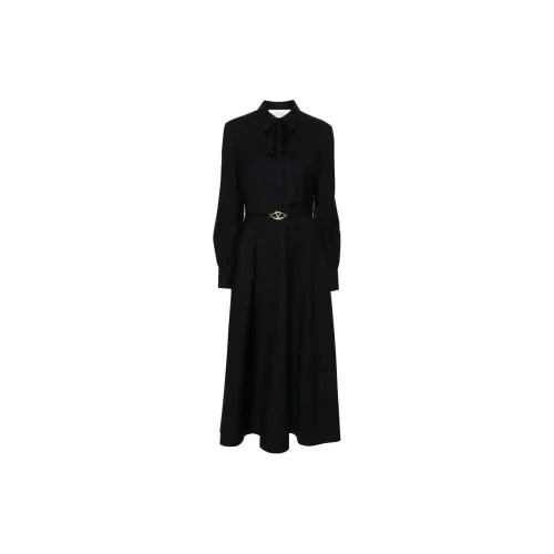 Valentino Long-Sleeved Dresses Women's Marine Blue