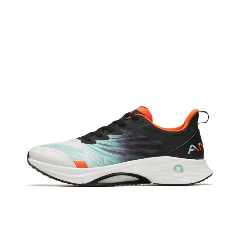 Anta MACH 3.0 Cushioning Anti-Slip And Wear-Resistant Low-Top Running Shoes Men's White Light Blue-0