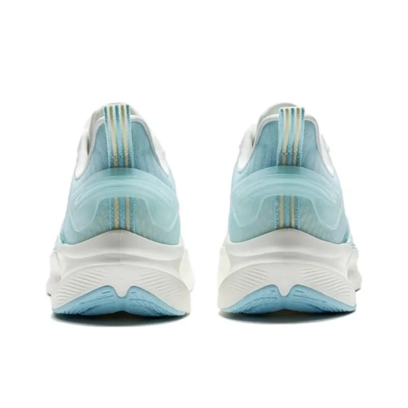 XTEP Qing Feng 6.0 Durable Breathable Low Top Sprint Running Shoes Men's Sail White Cirrus Blue-3