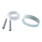 [Jump Rope Headband Sports Suit]Premium Gray+Light Blue