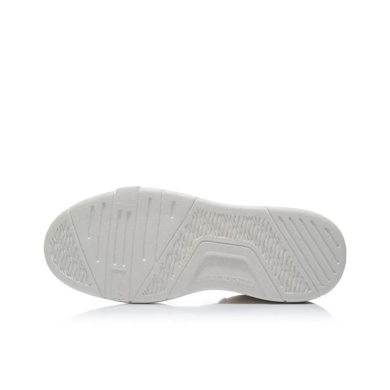 LiNing Wave Superwave Lite Anti Slip Wear Resistant Low Top Skateboard Shoes Women's Pink White-5