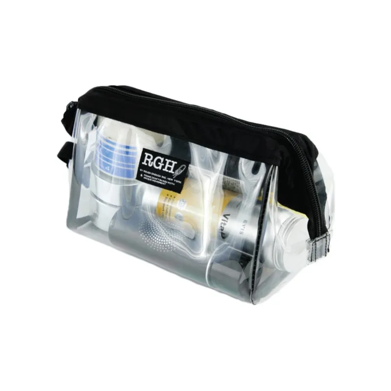 Rough Enough PVC Toiletry Bag Unisex Transparent-2