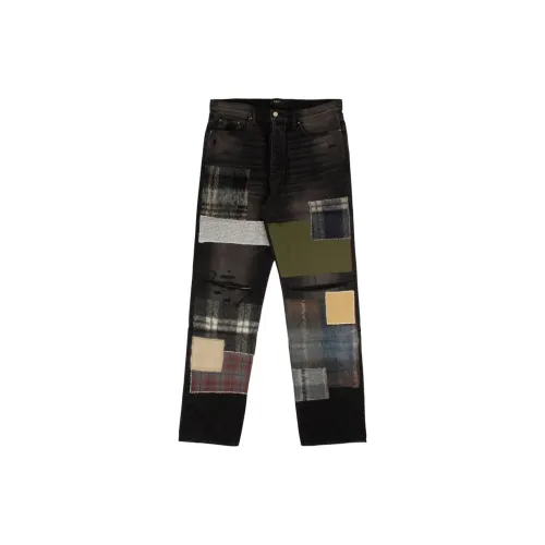 AMIRI Patchwork Straight-leg Jeans