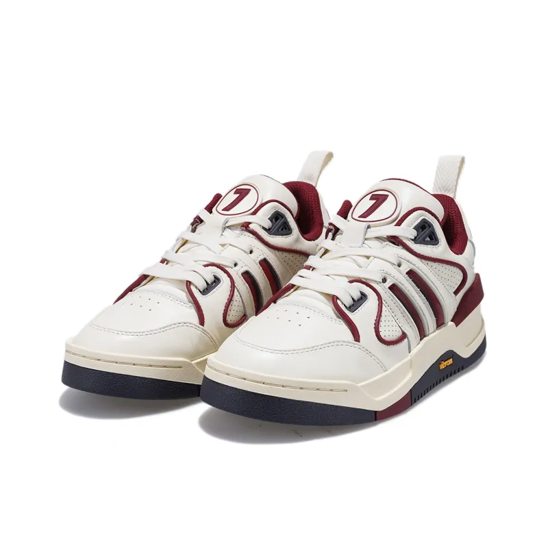 Palladium Pallaslam Skateboard Shoes Women's Low Top White/Red-1