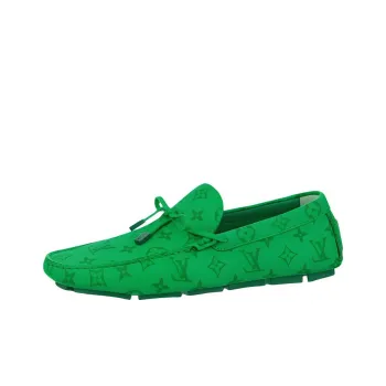 LOUIS VUITTON Driver Casual Shoes Men's Green