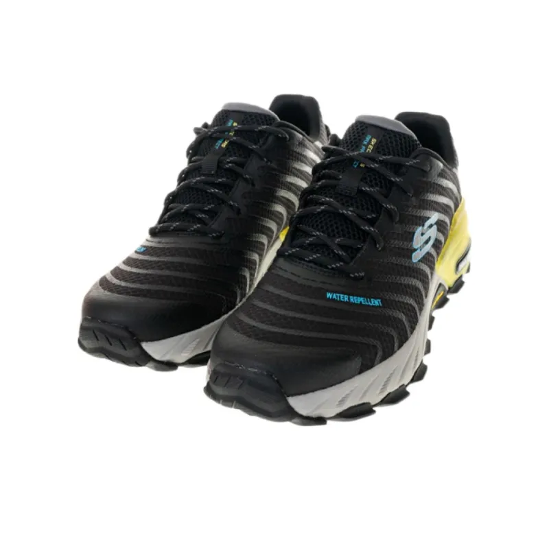 Skechers Max Protect Cushioning Wear-Resistant Low-Top Sports Casual Shoes Black Gray-2