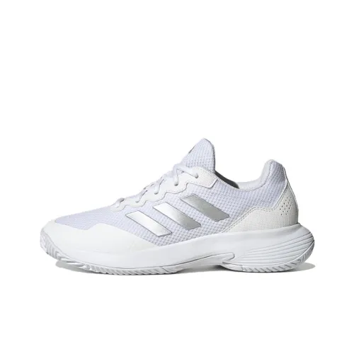 Adidas Gamecourt 2.0 Cloud White Silver Metallic Women's