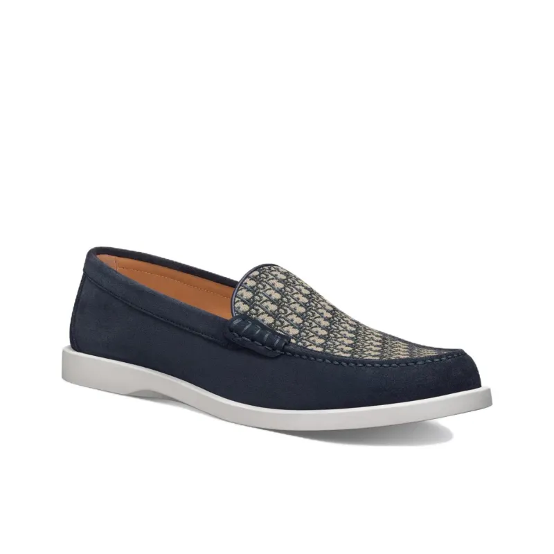 DIOR Granville Loafer Navy Blue Suede-2