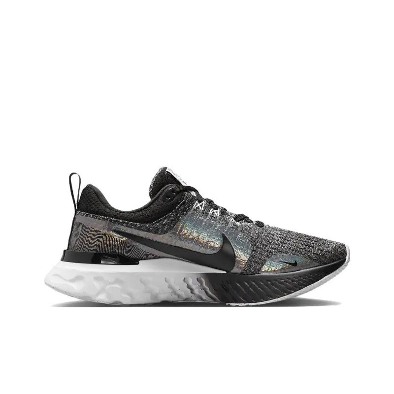 Nike React Infinity Run Flyknit 3 Premium 'Black Zebra Iridescent' Women's-1
