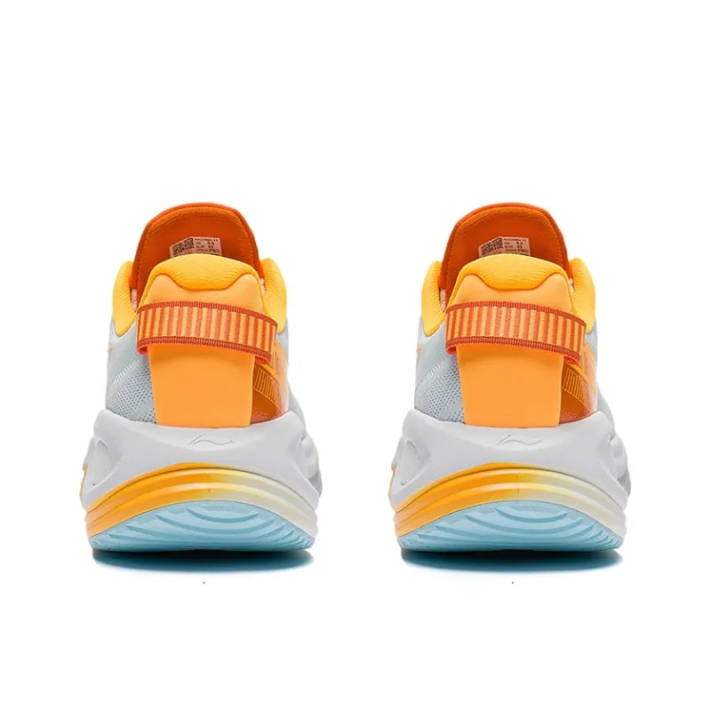LiNing Furious Rider 6.0 Low Top Running Shoes Men's White Orange-3