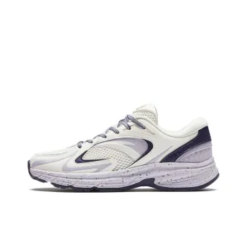 Anta AT952 Anti Slip Wear Resistant Low Top Running Shoes Women's White Purple