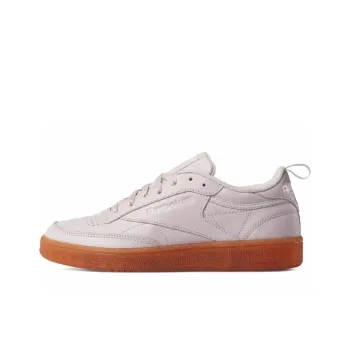 Reebok Club C 85 Anti-Slip Wear-Resistant Low-Top Skateboard Shoes Women's Pink Orange