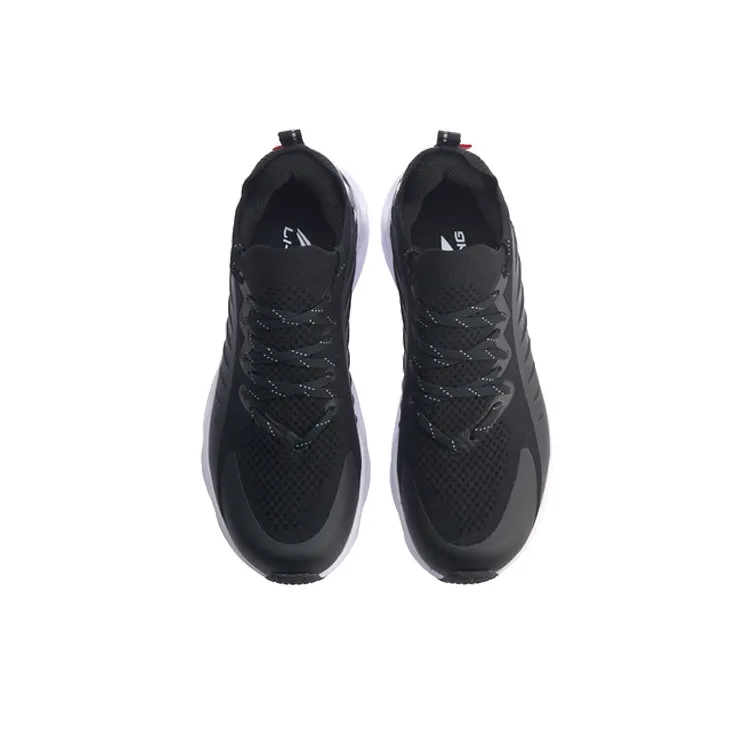LiNing Li Ning Arc Cushioning And Breathable Low Top Running Shoes Women's Black-3