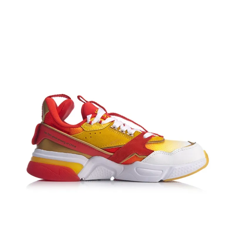 LiNing 001 Cushioning Anti Slip And Wear Resistant Low Top Casual Shoes Men's Red-1