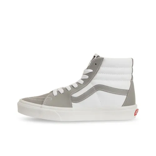 Vans SK8 Skateboard Shoes Unisex High-Top Gray/White