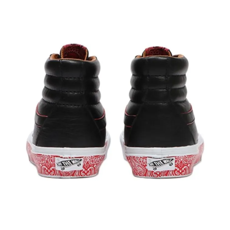 Vans Sk8 Hi Reissue Lx 'Bandana Black Racing Red'-4