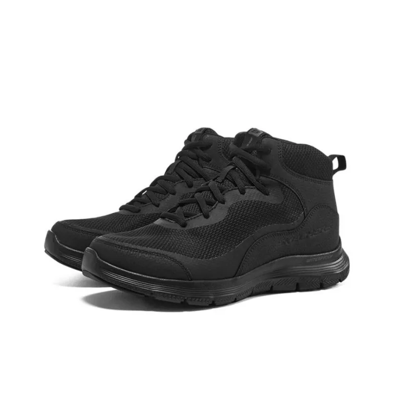 Skechers Flex Advantage 4.0 Cushioned Wear Resistant Breathable High Top Casual Shoes Men's All Black-2