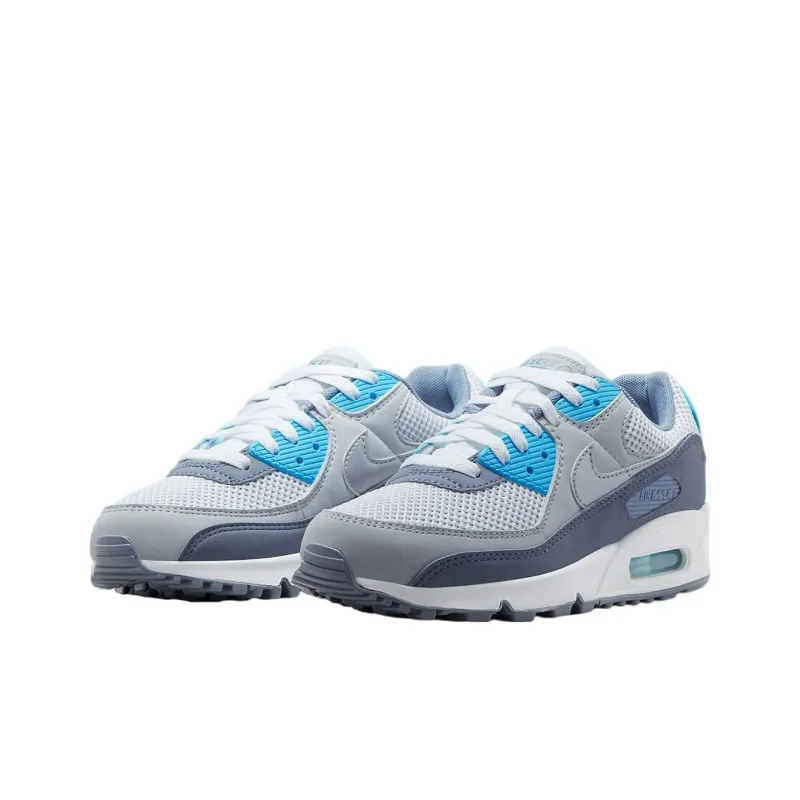 Nike Air Max 90 'Athletics East' Cushioning Anti Slip And Wear Resistant Low Top Sports Casual Shoes Blue White-2