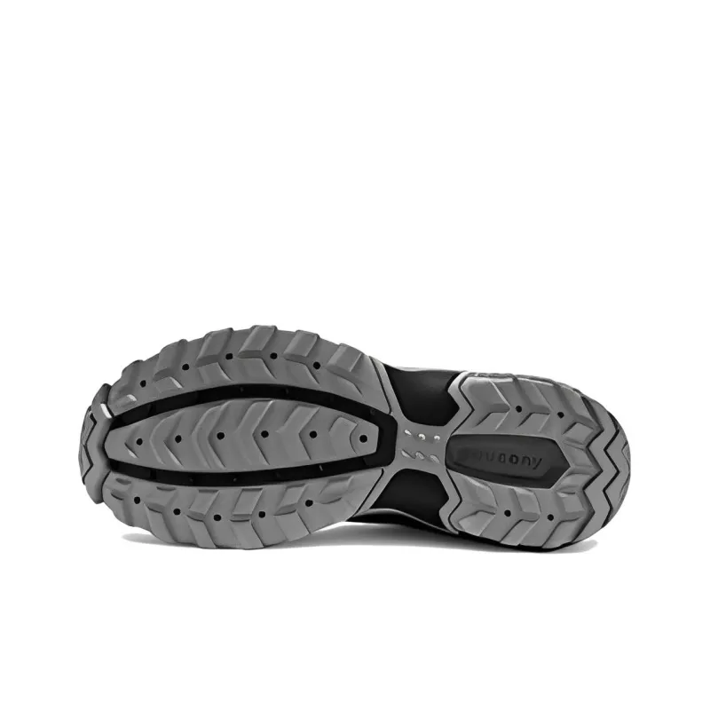 Saucony Excurison Hiking 15 TR Non-slip Wear-resistant Shock Absorption Low-Top Running Shoes Gray Black-3