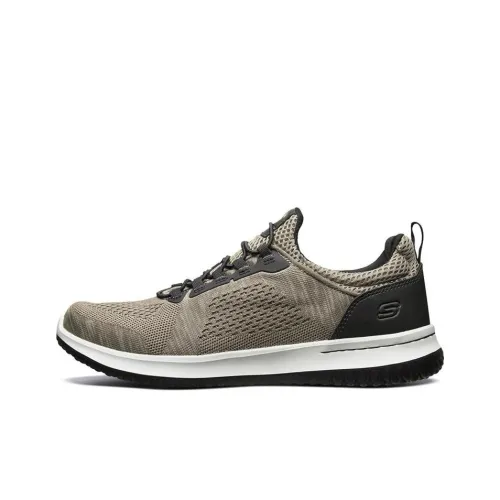 Skechers Delson 1.0 Casual Shoes Men Low-Top Gray/Brown