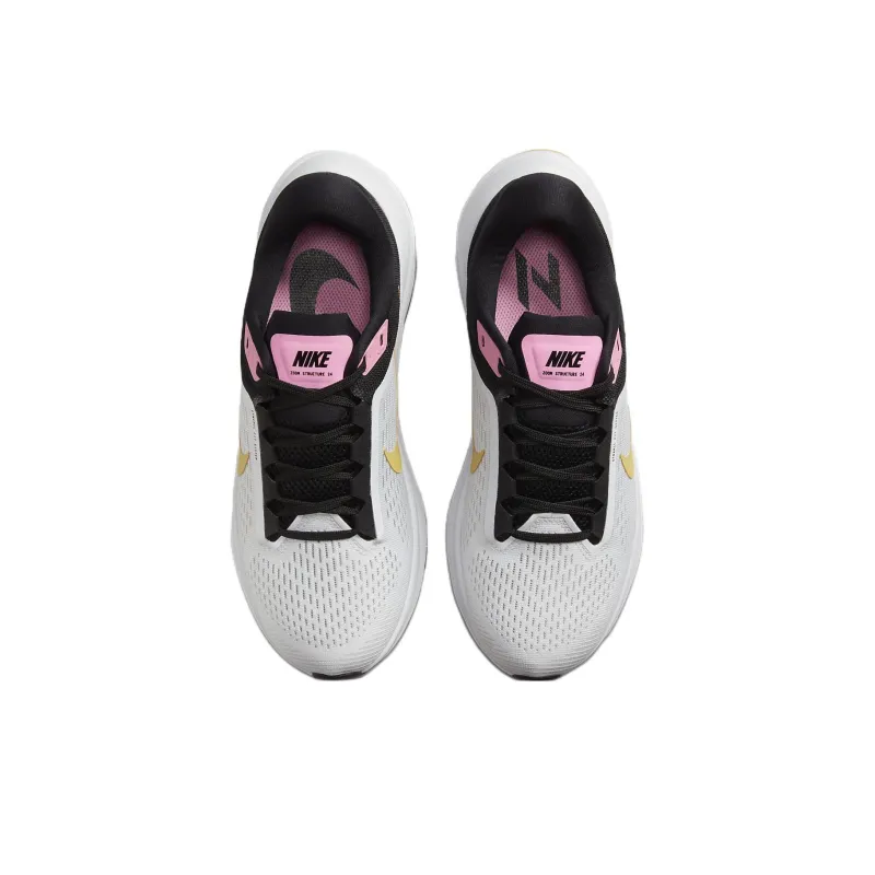 Nike Air Zoom Structure 24 'White Black Wheat Gold' Women's-3