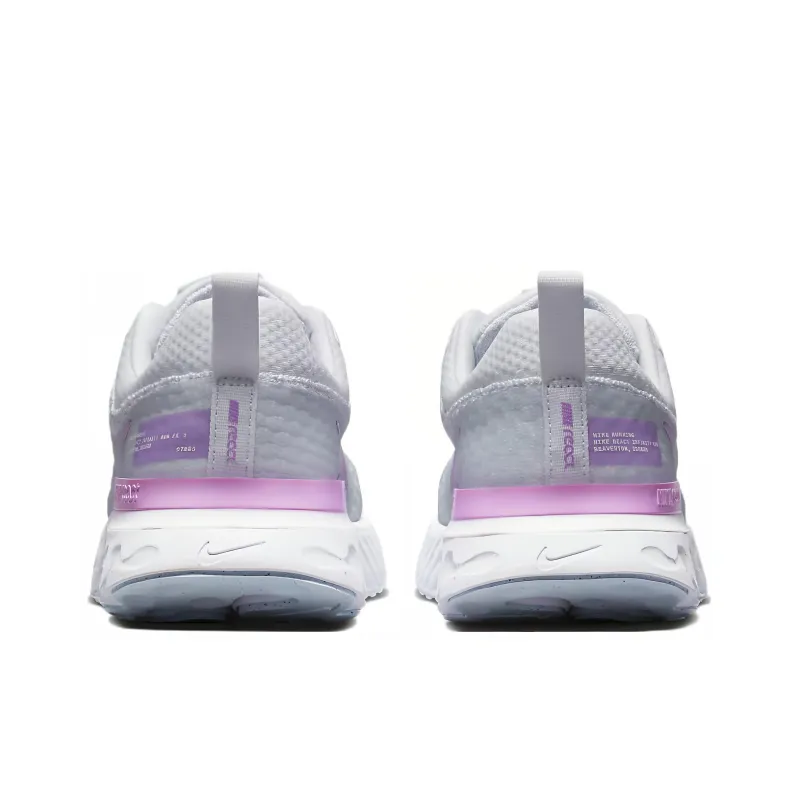 Nike React Infinity Run Flyknit 3 'Grey Rush Fuchsia' Women's-4