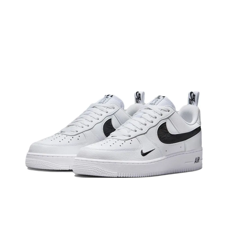 Nike Air Force 1 07 LV8 Reflective Swoosh - White Black-3